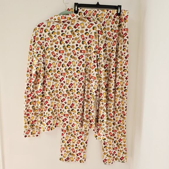 Taco Bell Pajamas XXL Set Long Comfy Sleep Comfort Pajama Set Unisex Shirt Pant - Picture 2 of 15